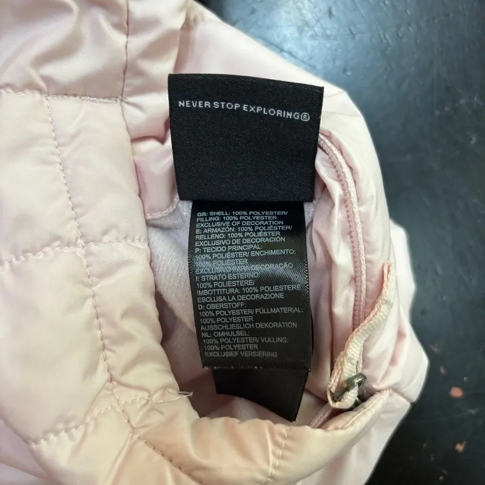 The North Face pink and gray reversible jacket Girls XL